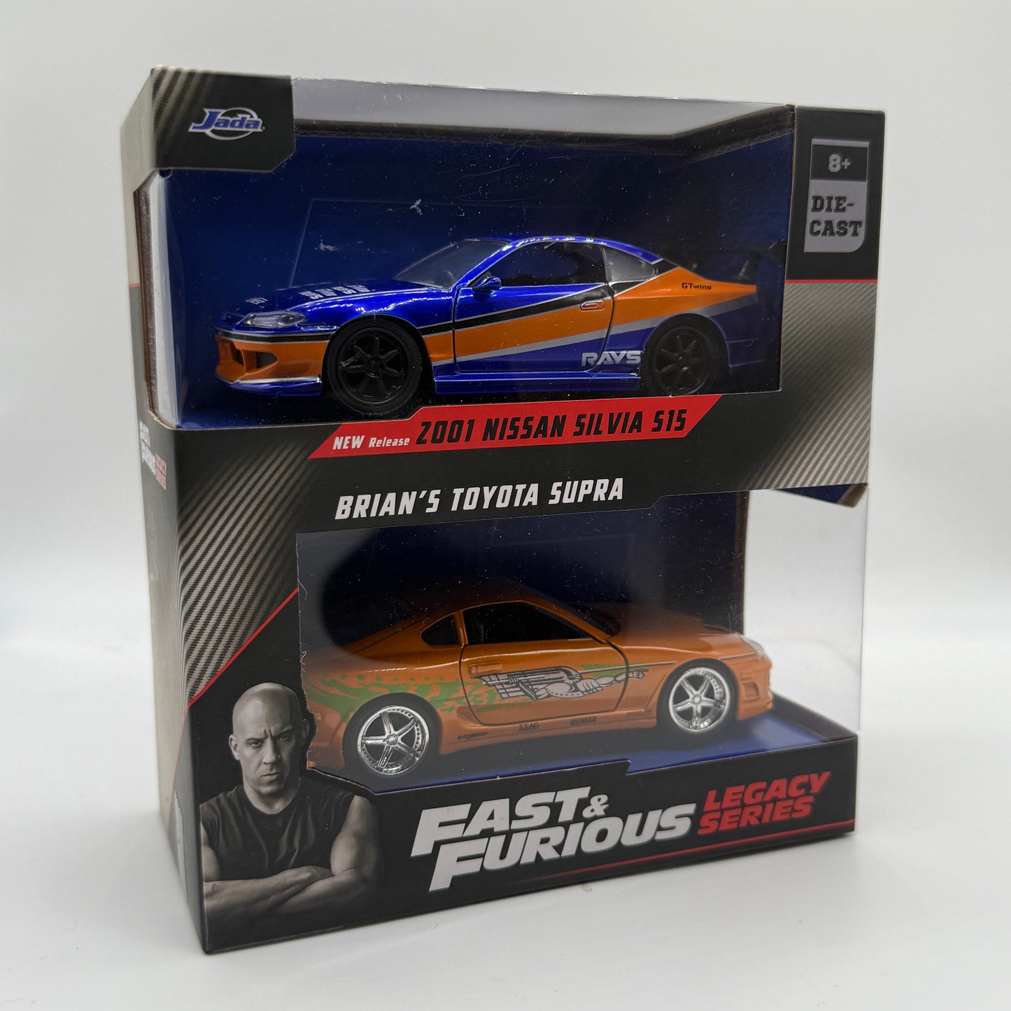 Fast & Furious Legacy Series - Brian’s Toyota Supra & 2001 Nissan Silvia S15 JADA TOYS 1:43 Scale