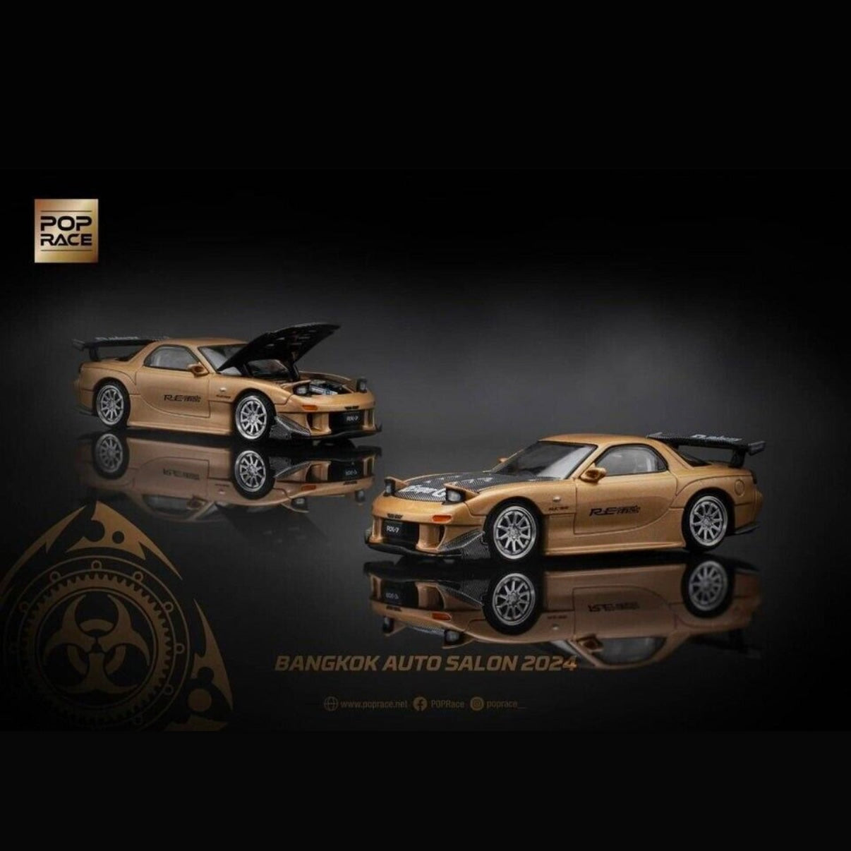 Mazda FD RX7 RE AMEMIYA EXCLUSIVE BANGKOK AUTO SALON 2024 PR64-129 POP RACE