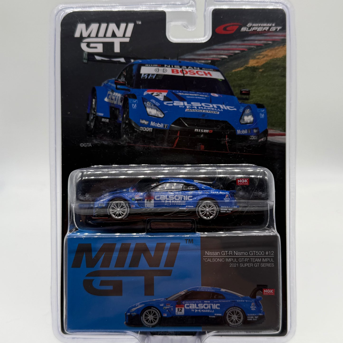 Nissan GTR Nismo GT500 #12 Calsonic Impul 2021 Super GT Series MINIGT