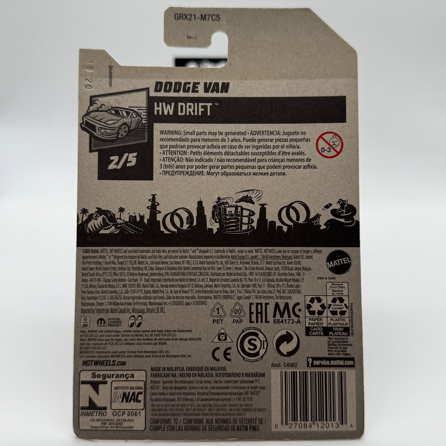 Dodge Van MOON EYES - HW Drift 2/5 Hotwheels Mainline 50/250