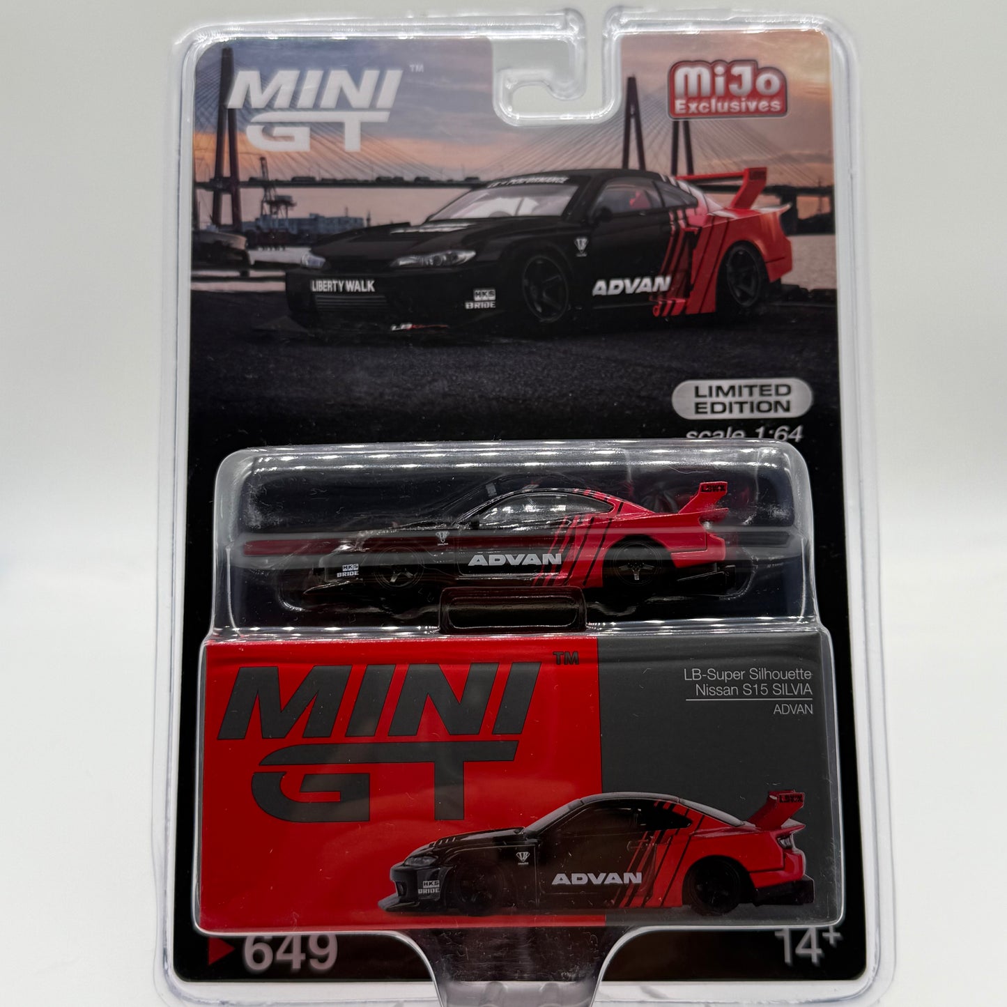 Nissan S15 SILVIA LB-Super Silhouette ADVAN MiniGT Limited Edition