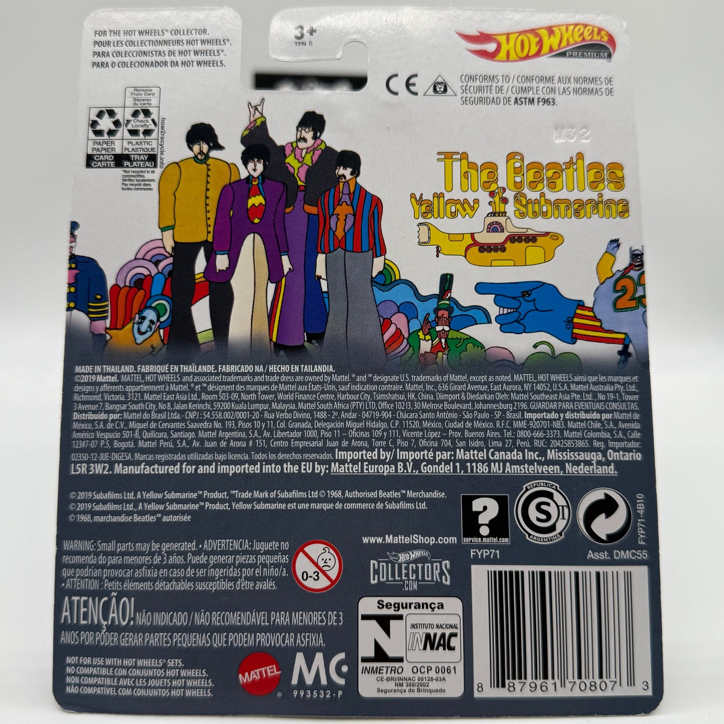 The Beatles Yellow Submarine - Hotwheels Premium Pop Culture