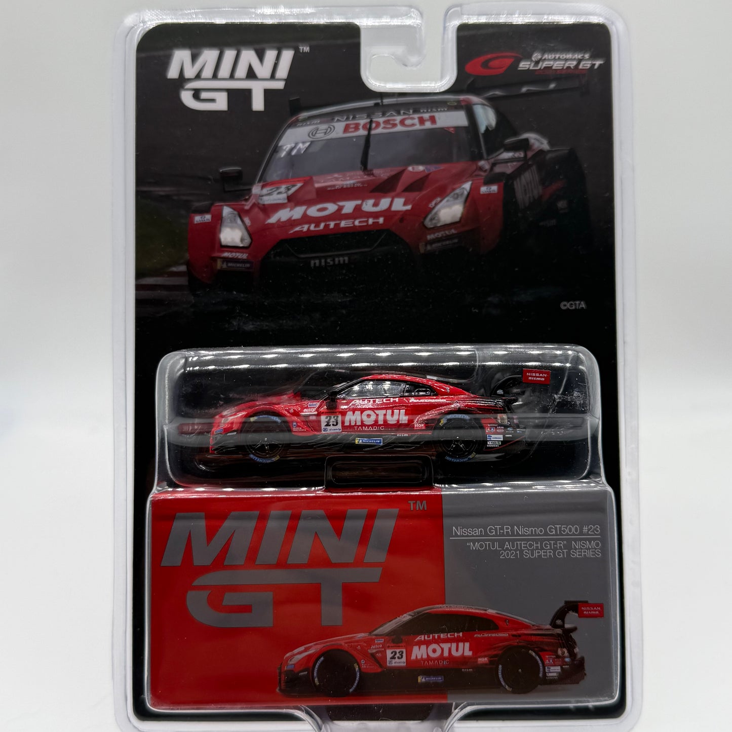 Nissan GTR Nismo GT500 #23 MOTUL Autech NISMO 2021 Super GT Series MINIGT