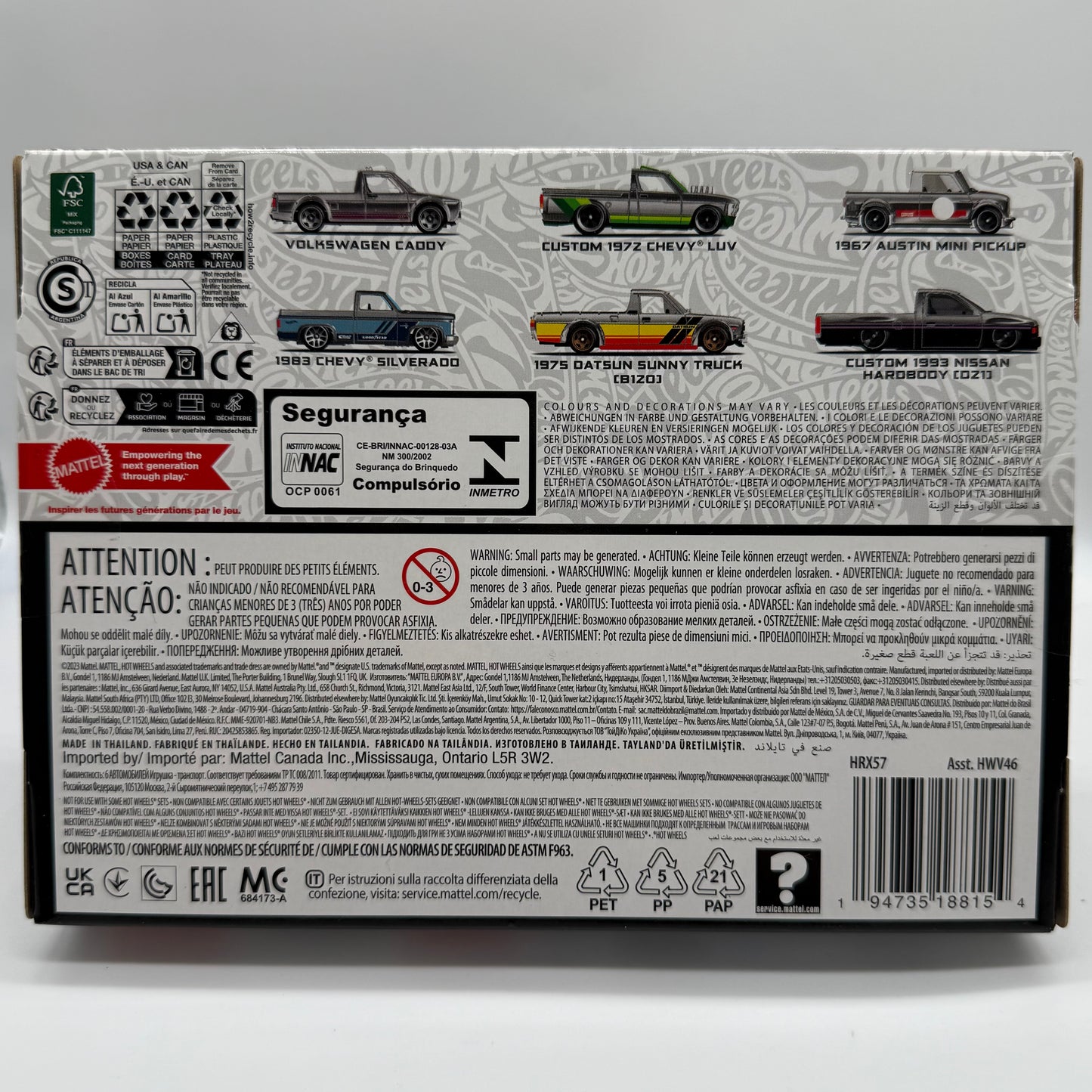 Zamac 6pk SET - Hotwheels Premium 2023 Release