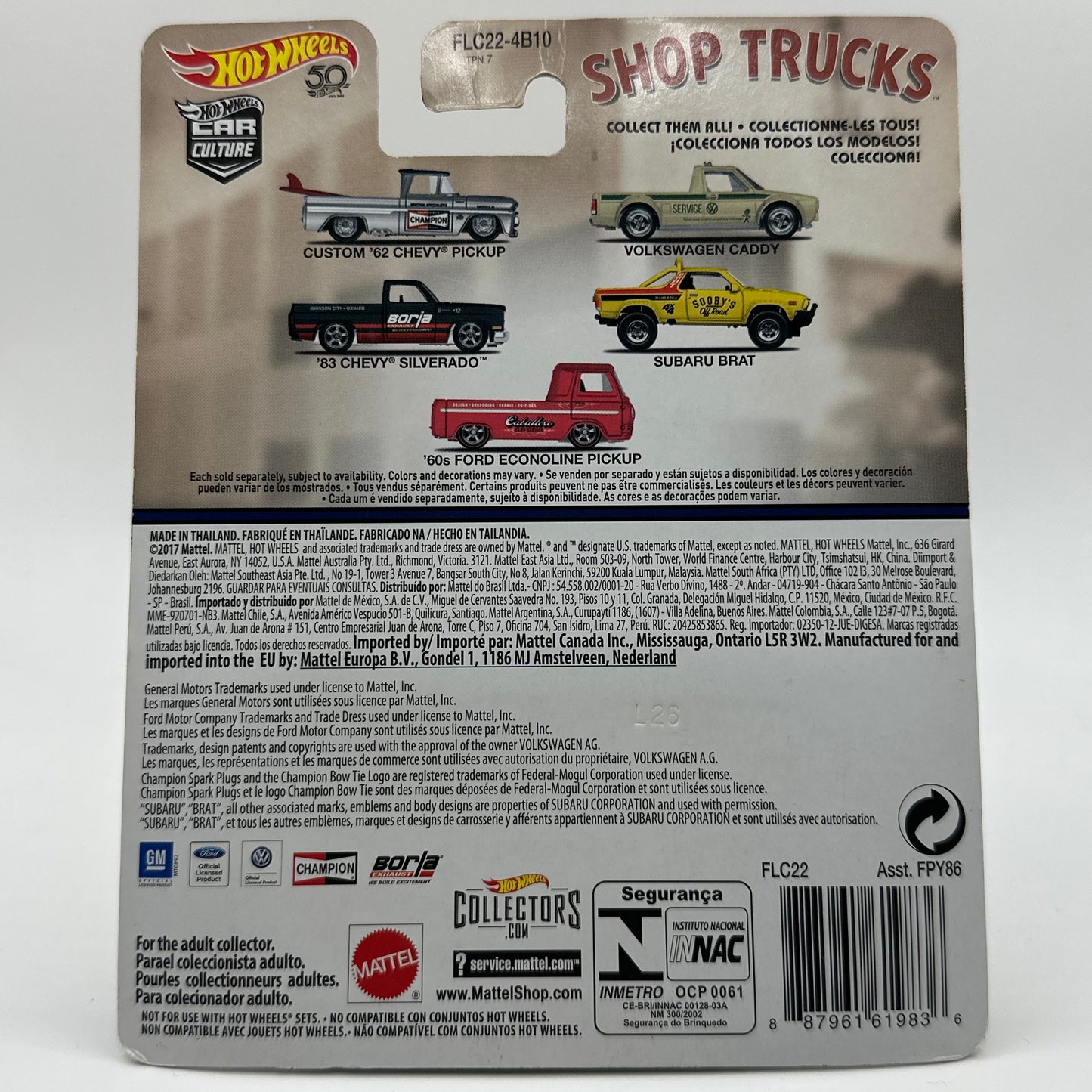‘83 Chevy Silverado Shop Trucks 3/5 Hotwheels Premium