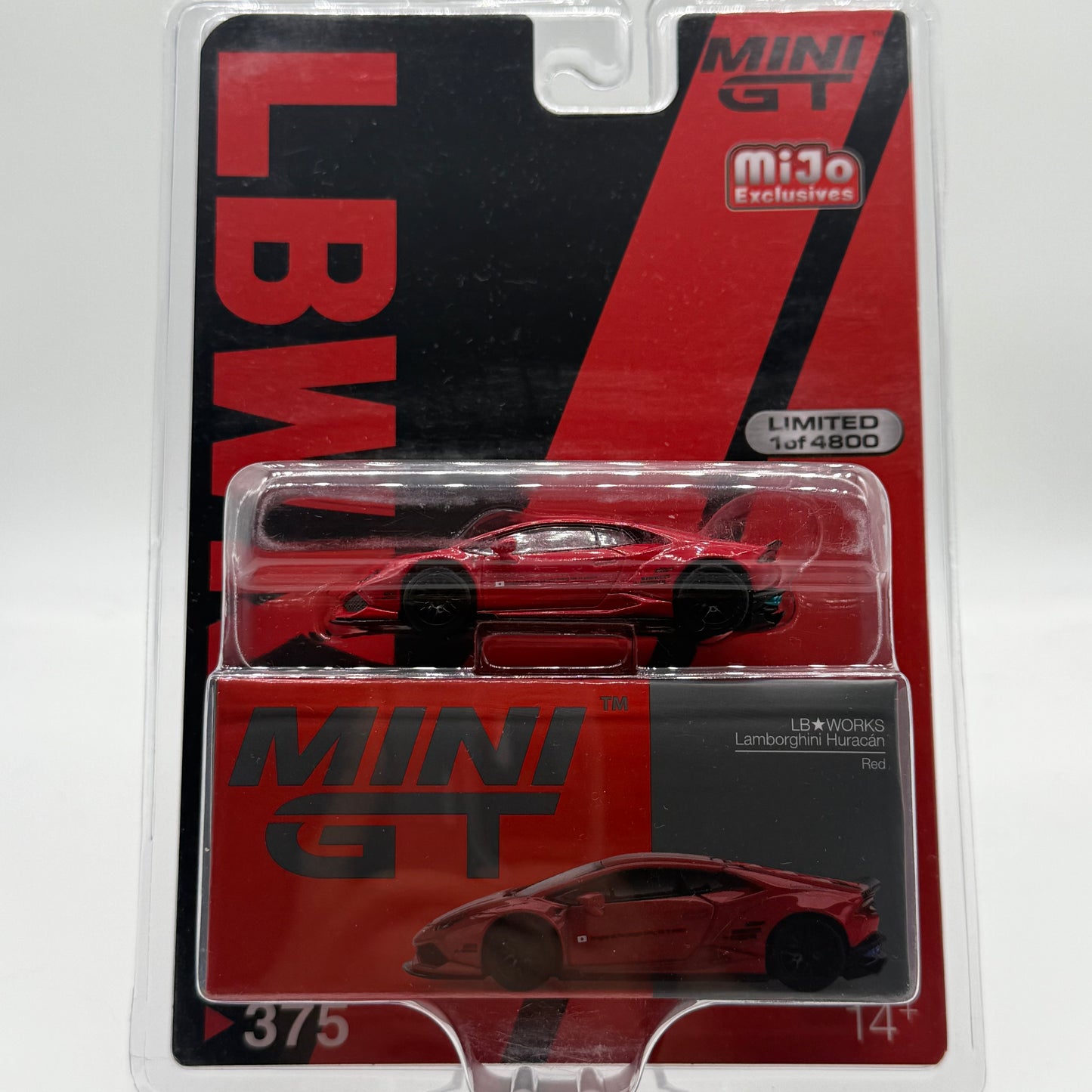 Lamborghini Huracàn LB WORKS RED MINIGT MIJO EXCLUSIVE Limited to 4800pcs