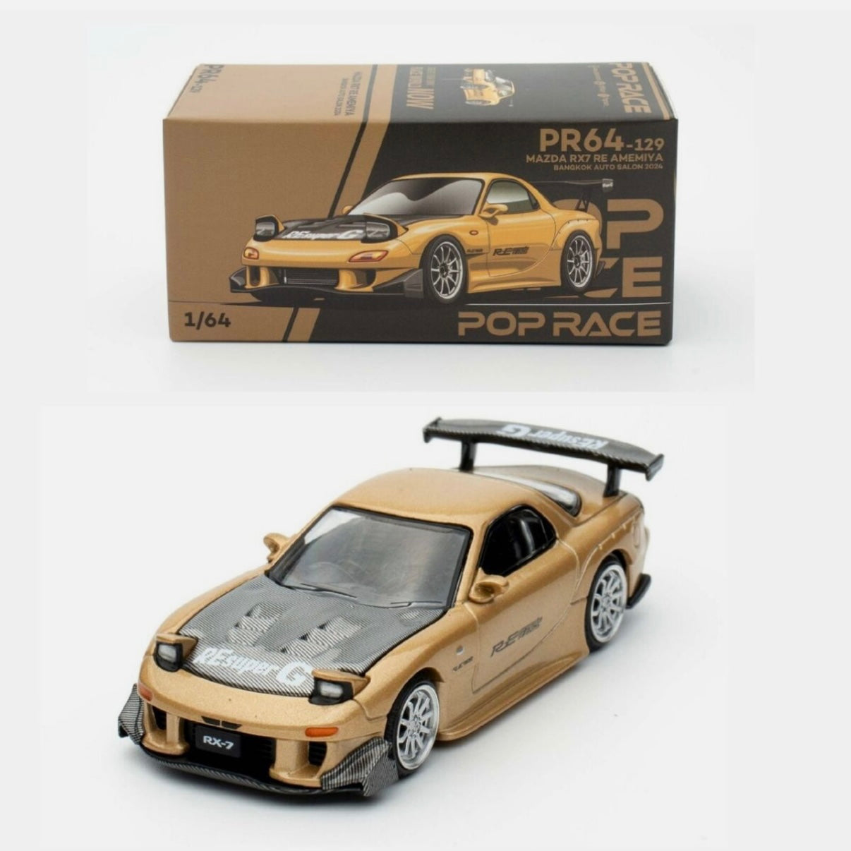 Mazda FD RX7 RE AMEMIYA EXCLUSIVE BANGKOK AUTO SALON 2024 PR64-129 POP RACE