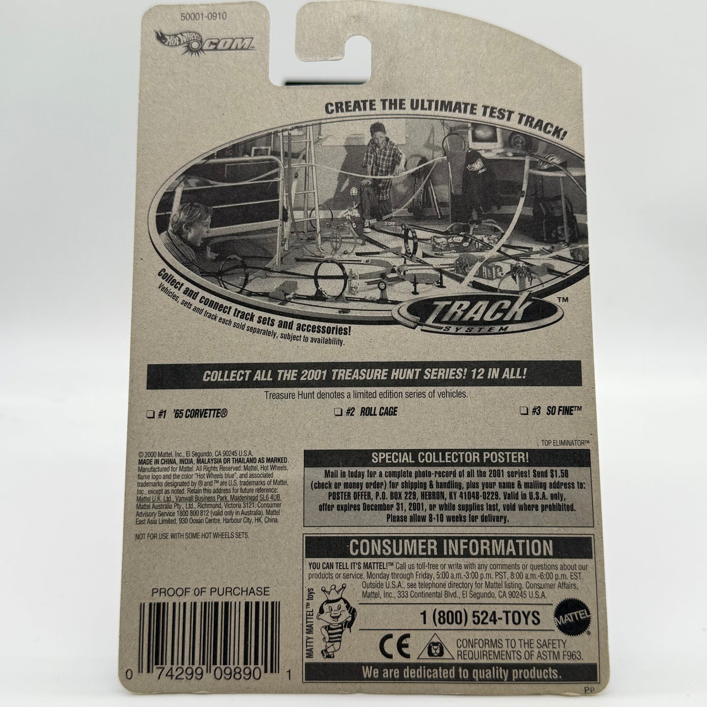 ROLL CAGE 2001 Treasure Hunt Series 2/12 Hotwheels Collector No. 002 *STH*