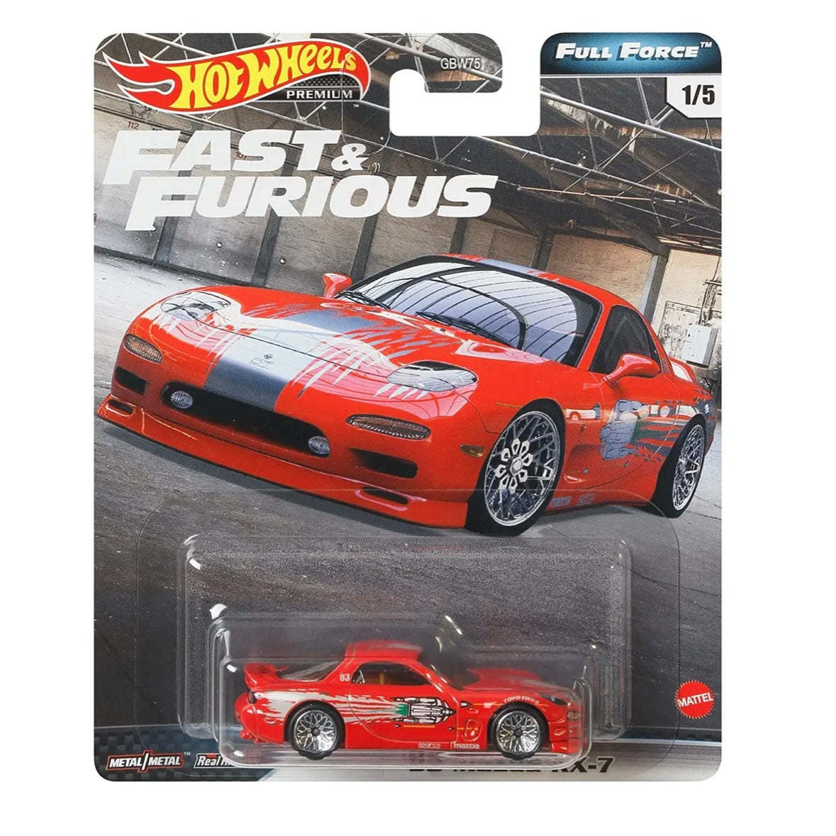 Fast & Furious FULL FORCE 5 Pack Box Set New Sealed HOTWHEELS PREMIUM Boxed Set