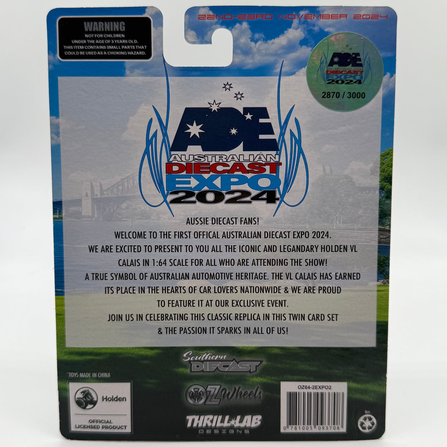 Holden BLOWN VL Calais ADE 2024 Event Exclusive #2870/3000 OZWHEELS