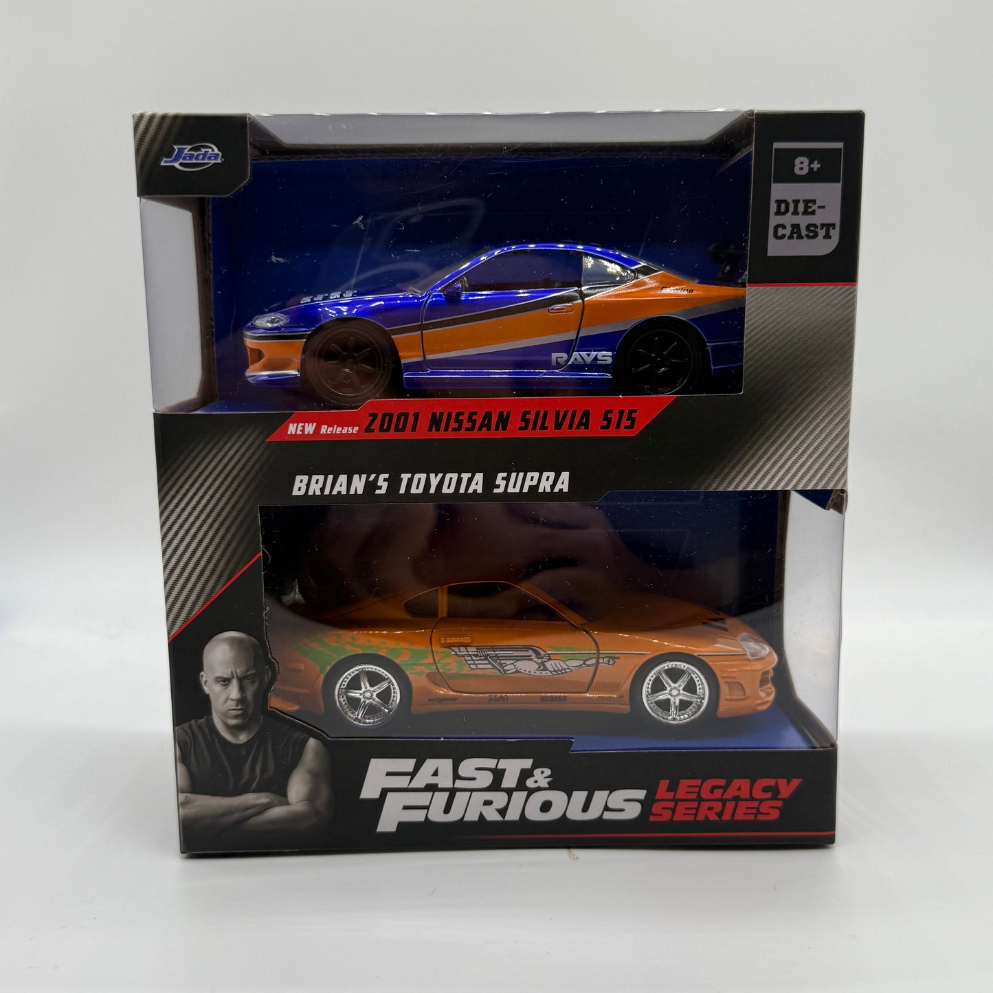 Fast & Furious Legacy Series - Brian’s Toyota Supra & 2001 Nissan Silvia S15 JADA TOYS 1:43 Scale