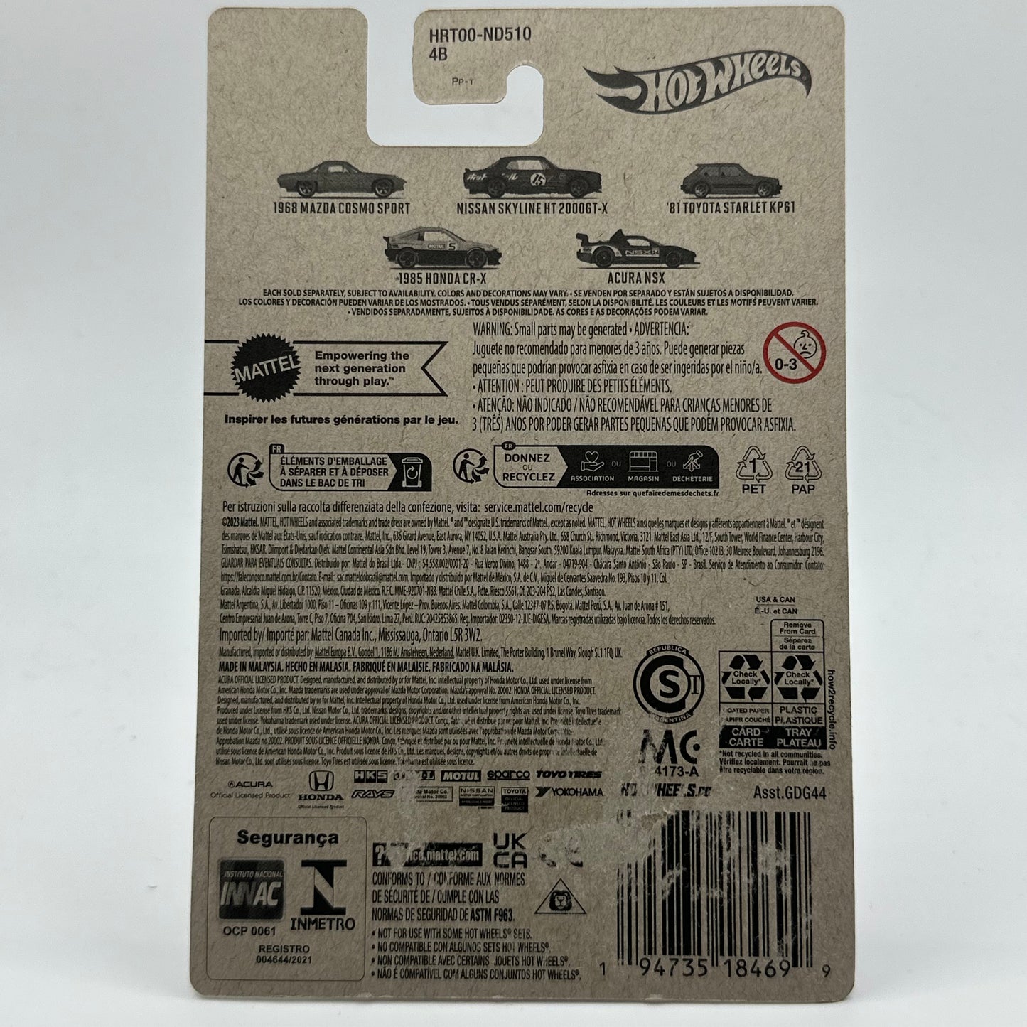 1968 Mazda Cosmo Sport HW J-Imports 1/5 Hotwheels Mainline Themed