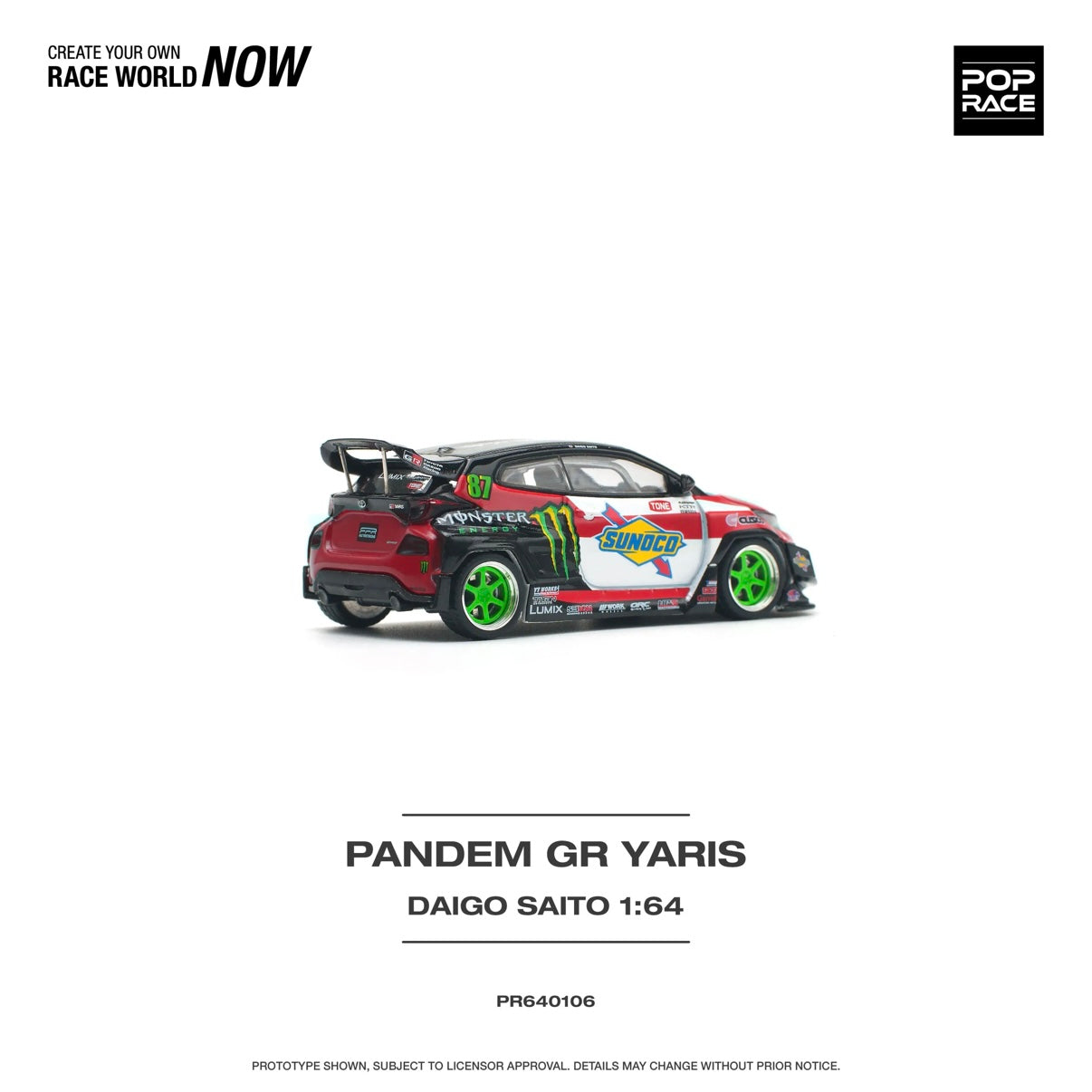 PANDEM GR YARIS DAIGO SAITO Pop Race 1:64
