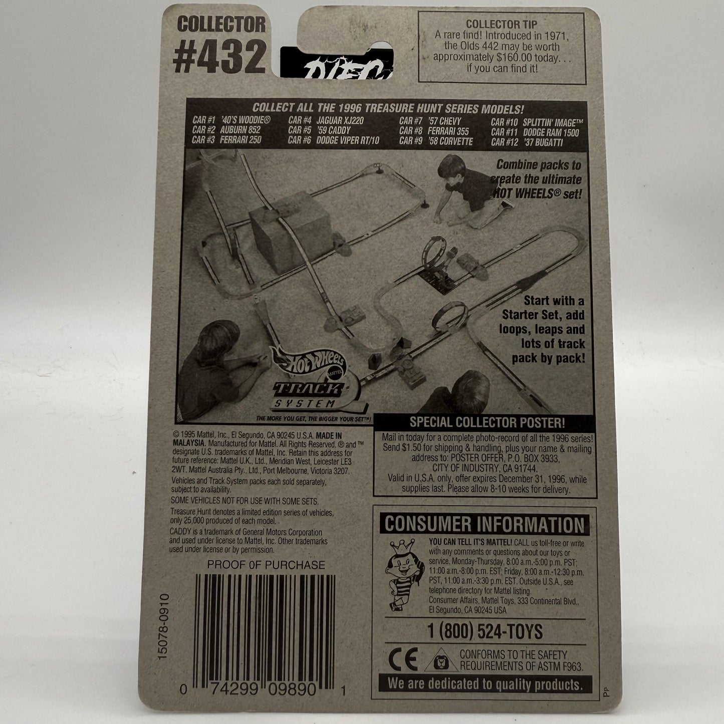 ‘59 Caddy - Treasure Hunt Series #5 of 12 Models Hotwheels Limited Edition Only 25,000 Produced