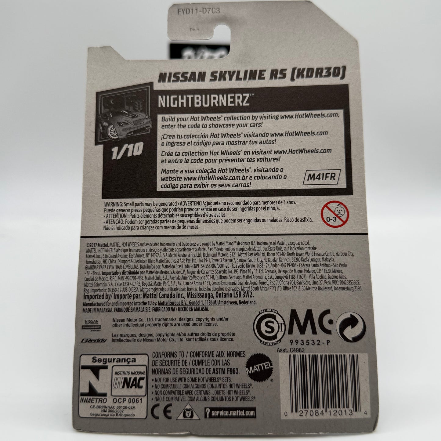 Nissan Skyline RS (KDR30) - NightBurnerz 1/10 Hotwheels Mainline 48/250 *Check Condition*