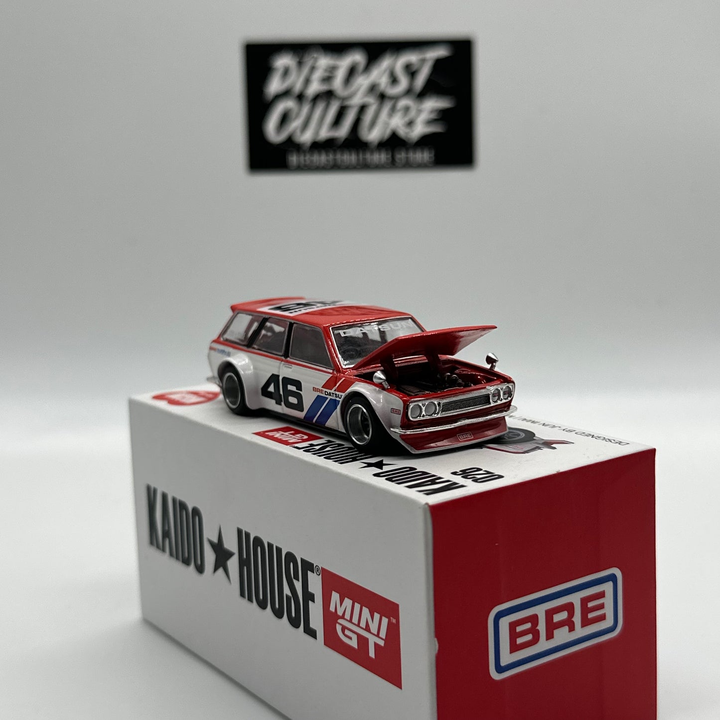 BRE Datsun Wagon - Kaido House x MiniGT *Opened*