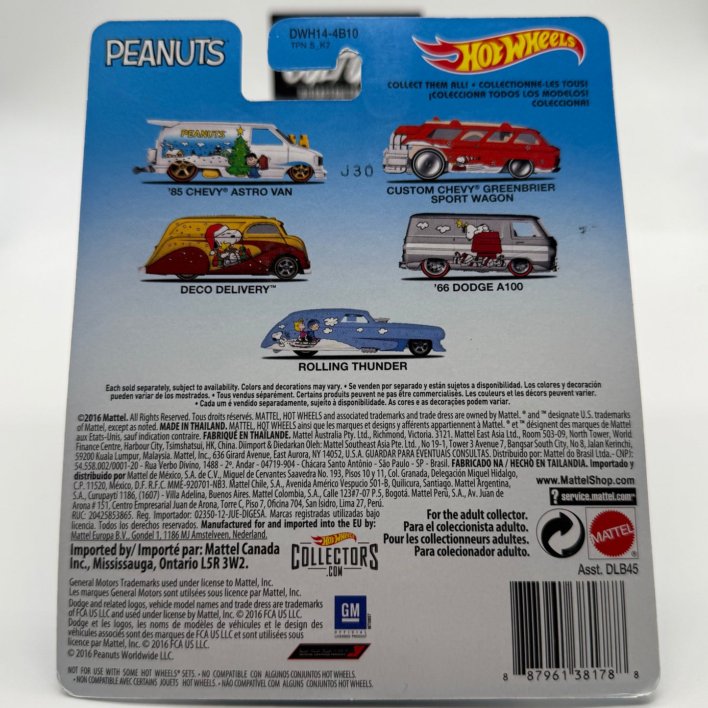 Custom Chevy Greenbrier Sport Wagon - PEANUTS SNOOPY Hotwheels Premium