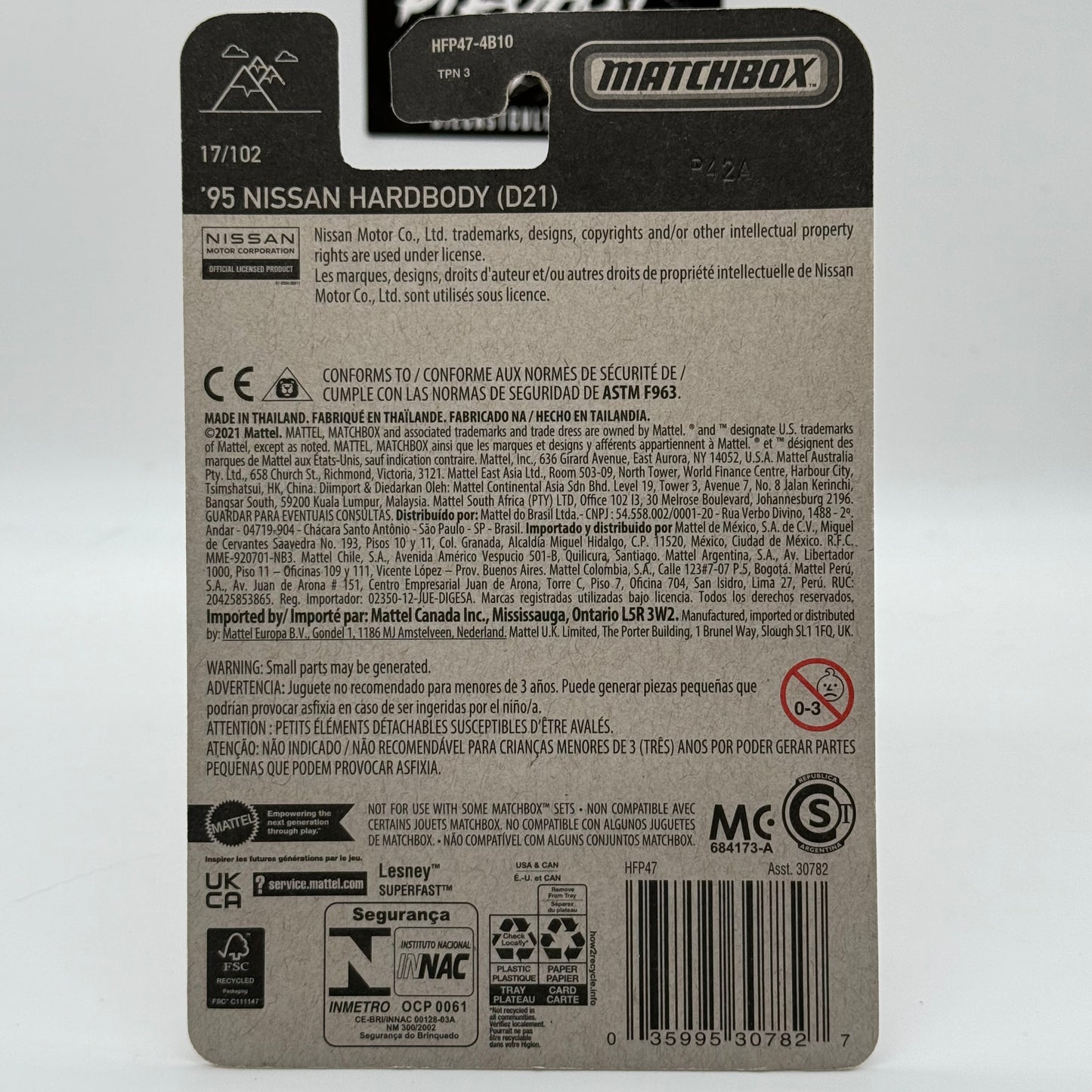 ‘95 Nissan Hardbody (D21) - Matchbox 17/102