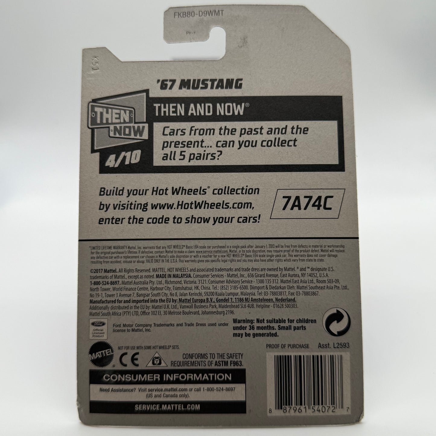 ‘67 Mustang ZAMAC 006 - Then and now 4/10 Hotwheels Mainline 2018 Release