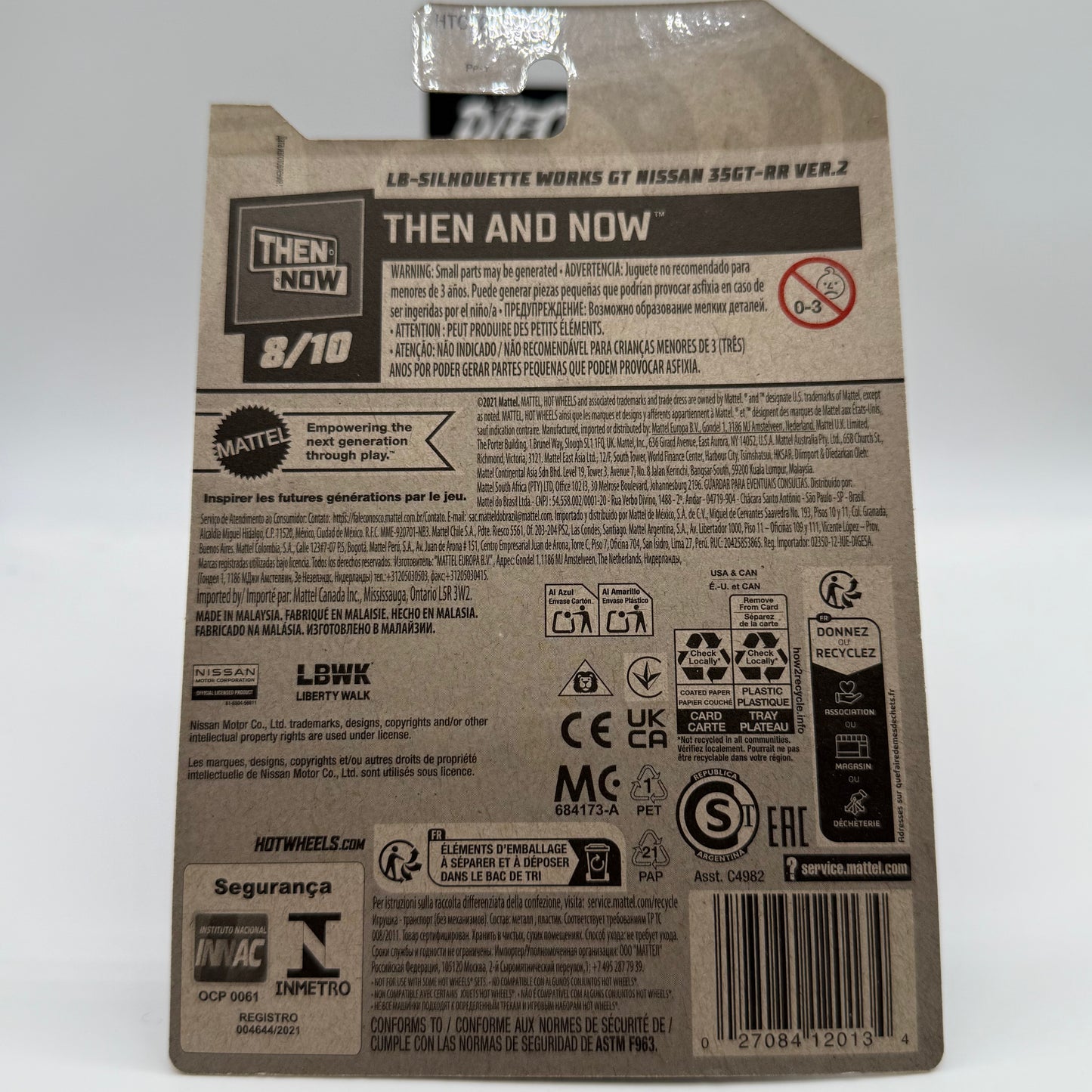 LB-Silhouette Works GT Nissan 35GT-RR Ver.2 THEN AND NOW 8/10 Hotwheels Mainline 242/250