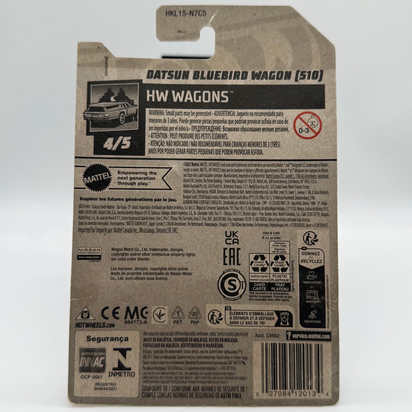 Datsun Bluebird Wagon (510) *STH* Super Treasure Hunt *DAMAGED CARD*