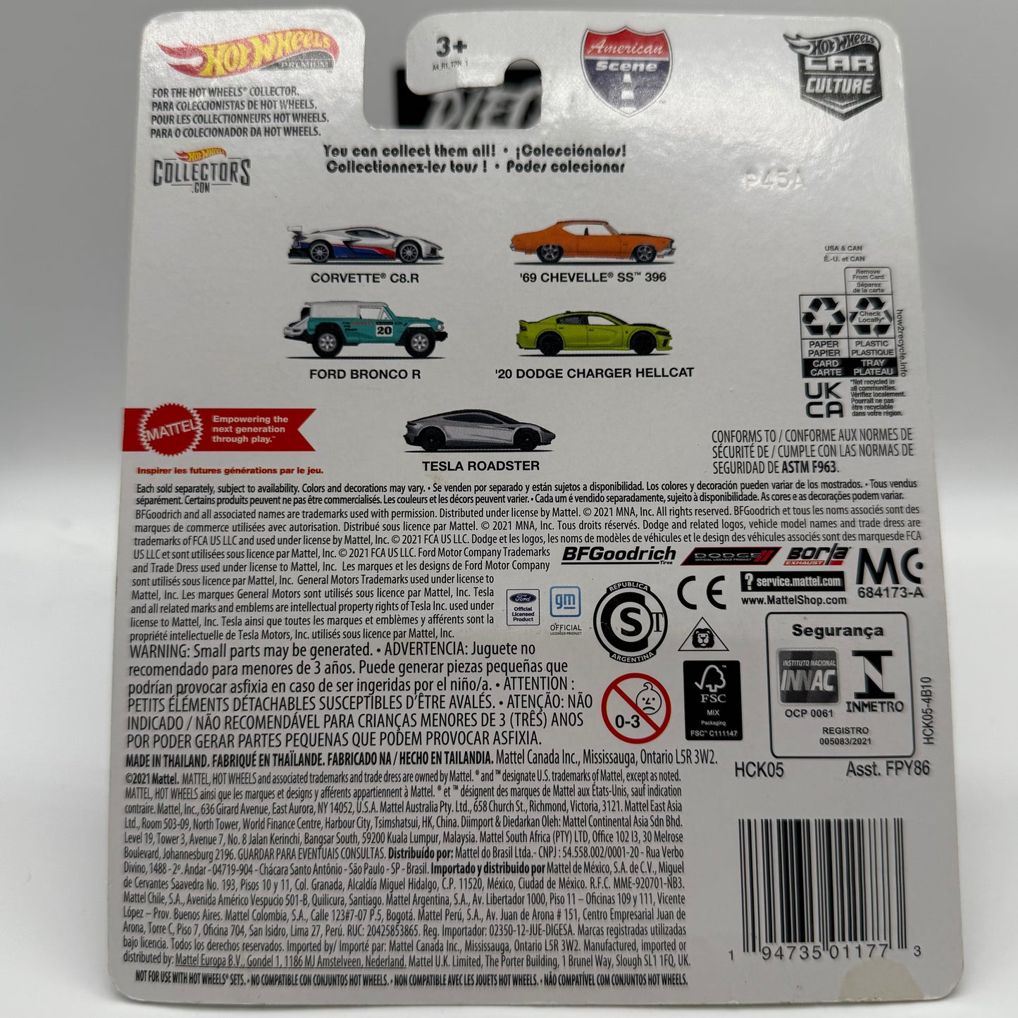 Ford Bronco - American Scene 3/5 Hotwheels Premium Car Culture