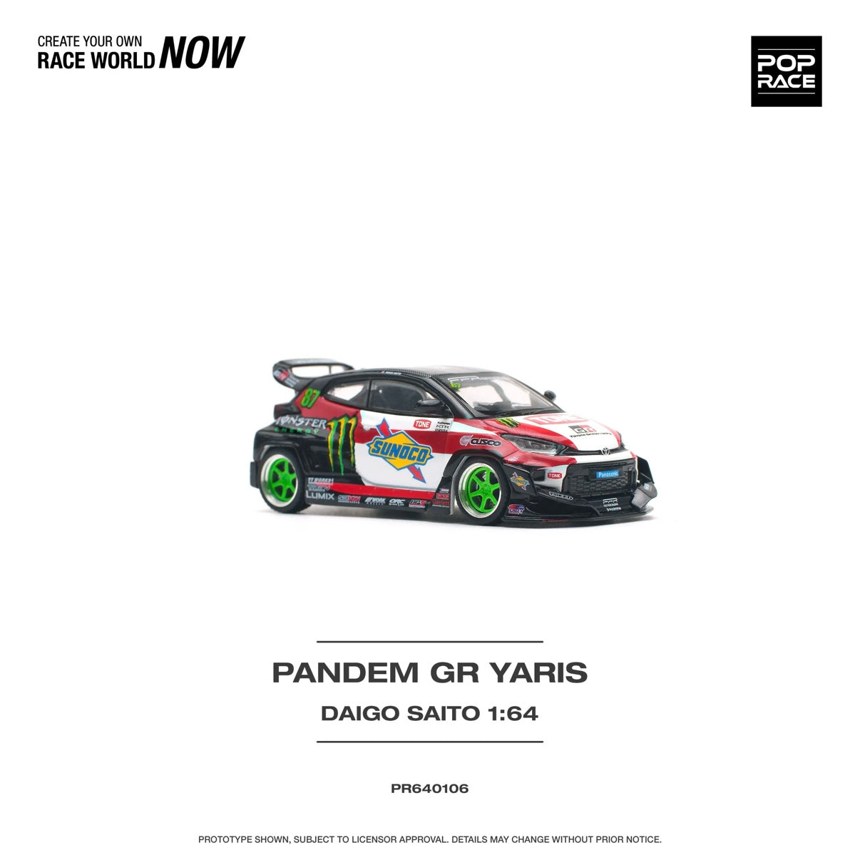 PANDEM GR YARIS DAIGO SAITO Pop Race 1:64