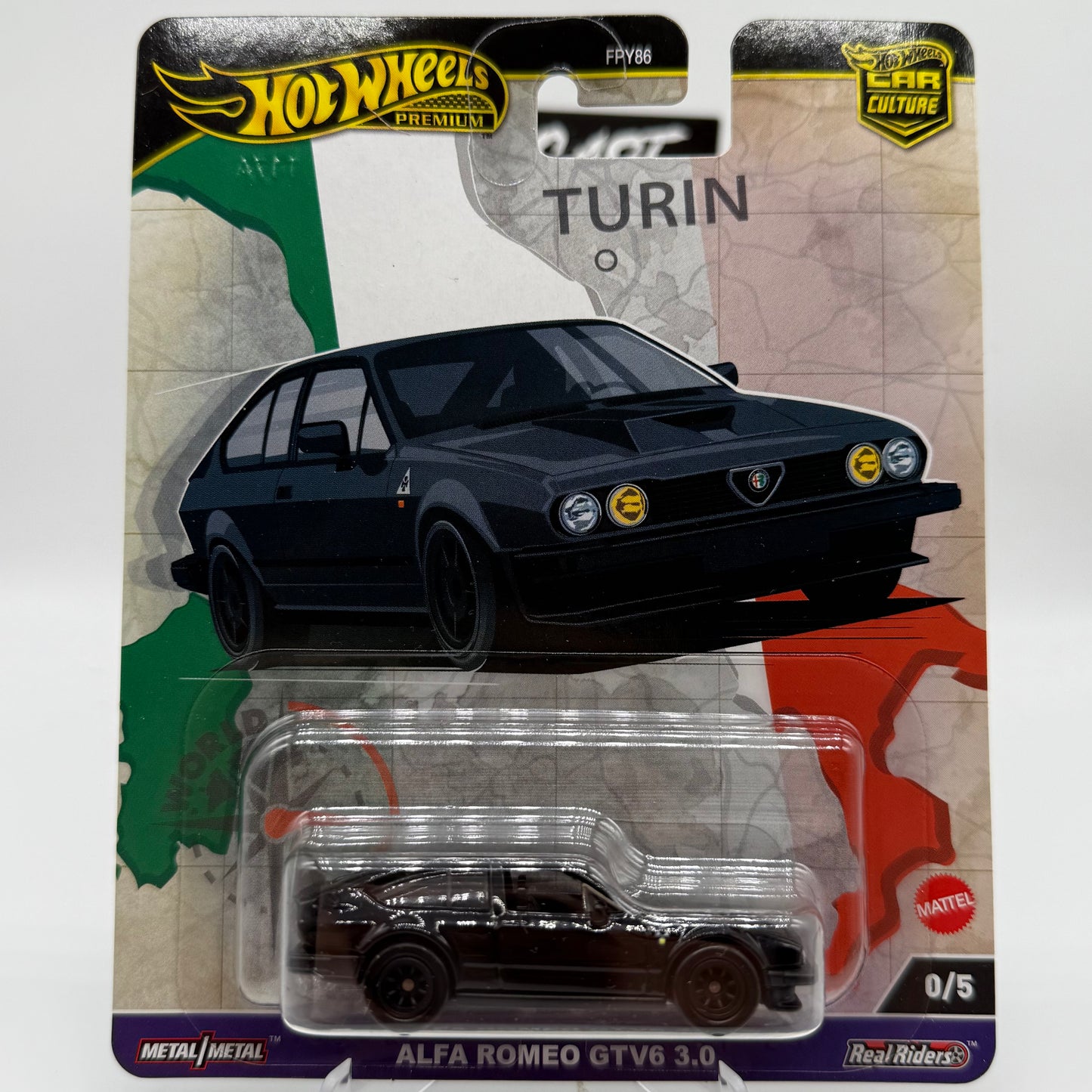 Alfa Romeo GTV6 3.0 - World Tour 0/5 *CHASE* Hotwheels Premium
