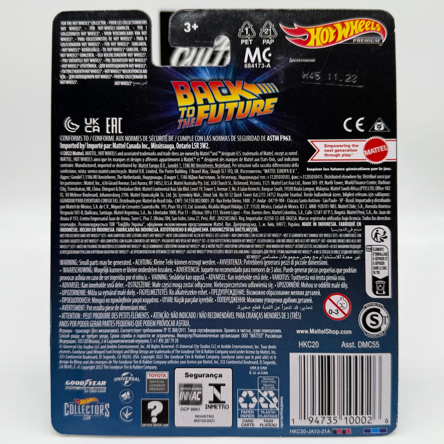 1987 Toyota Pickup Truck - BACK TO THE FUTURE Hotwheels Premium POP Culture