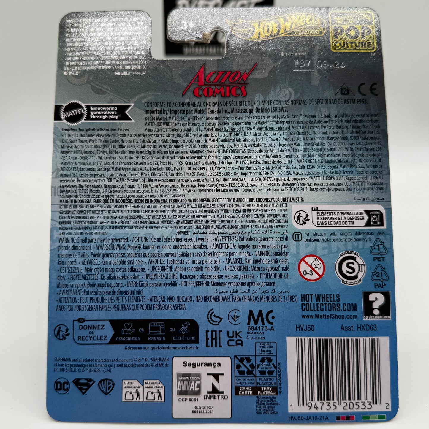 Action Comics #1 Action Sedan - Hotwheels Premium Pop Culture