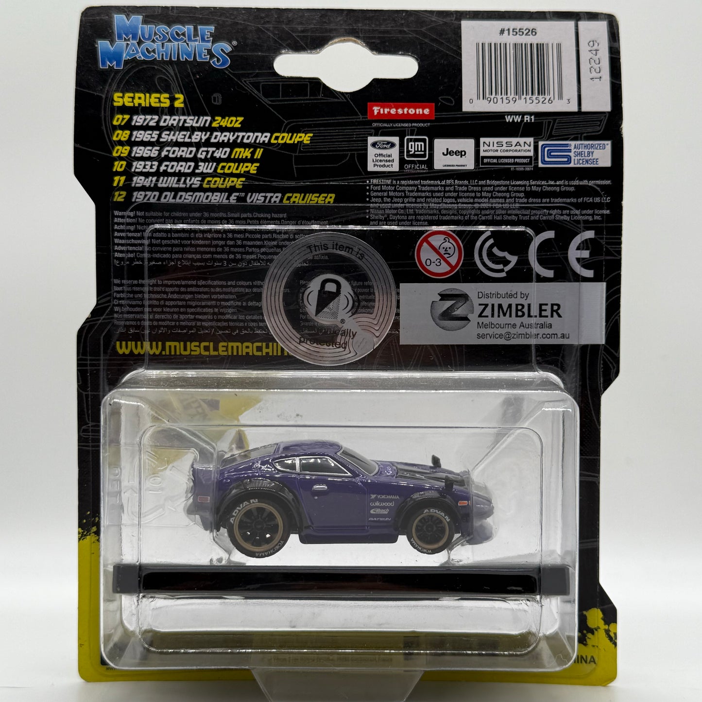 1972 Datsun 240Z Model 07 - Muscle Machines MAISTO 1:64