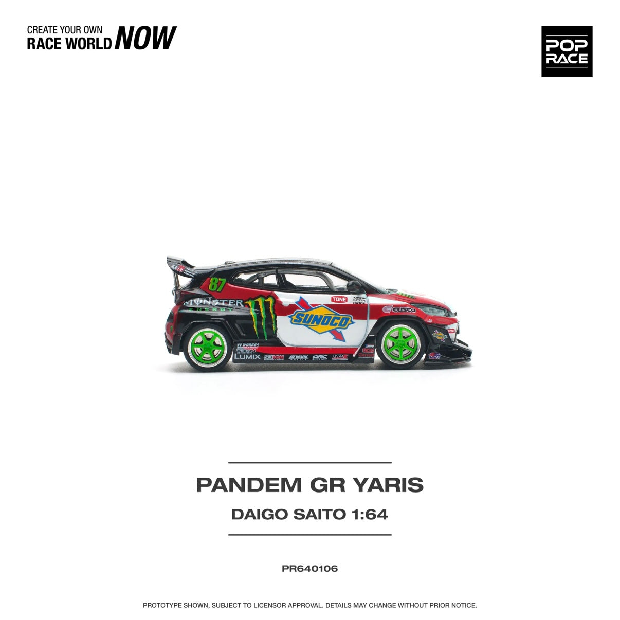 PANDEM GR YARIS DAIGO SAITO Pop Race 1:64
