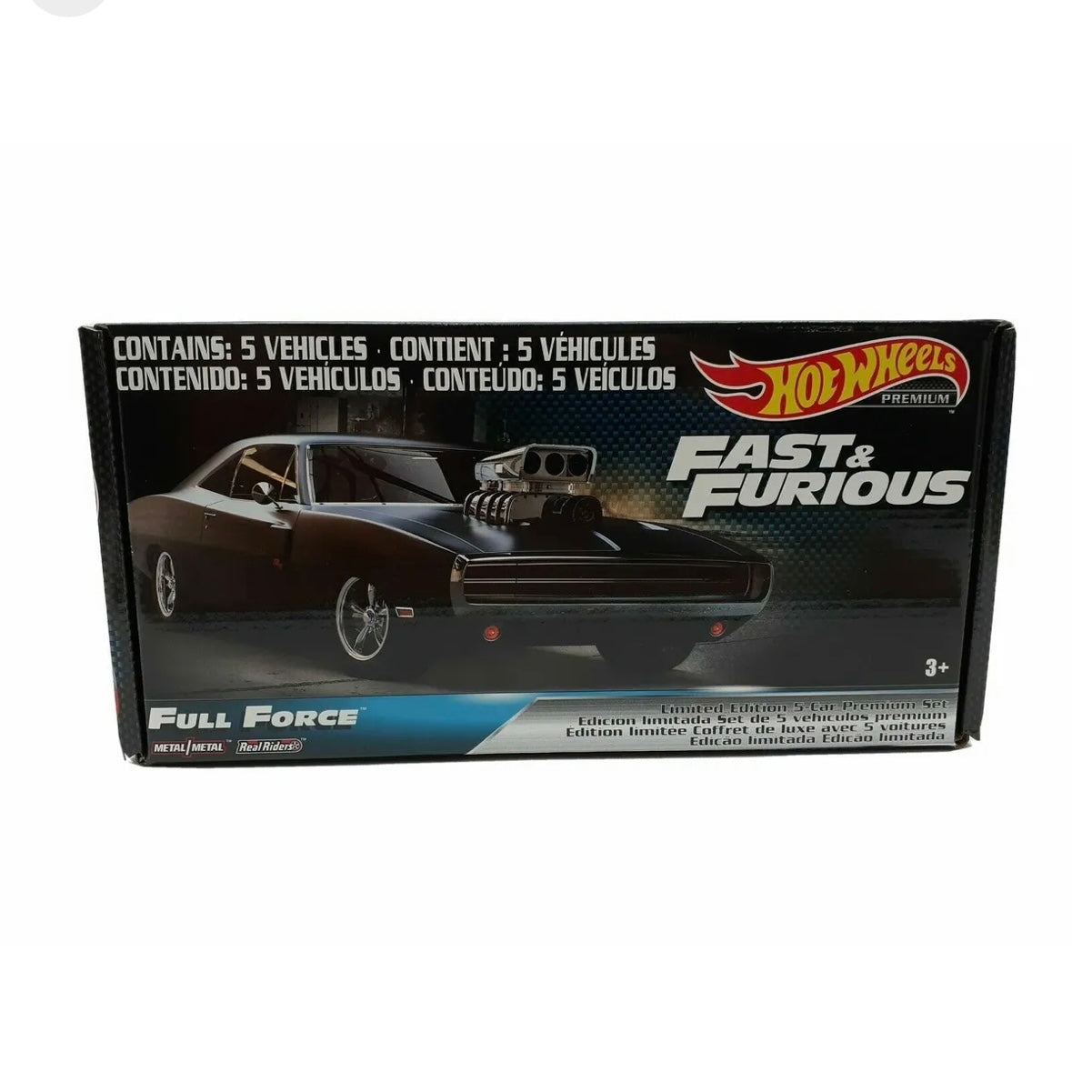 Fast & Furious FULL FORCE 5 Pack Box Set New Sealed HOTWHEELS PREMIUM Boxed Set