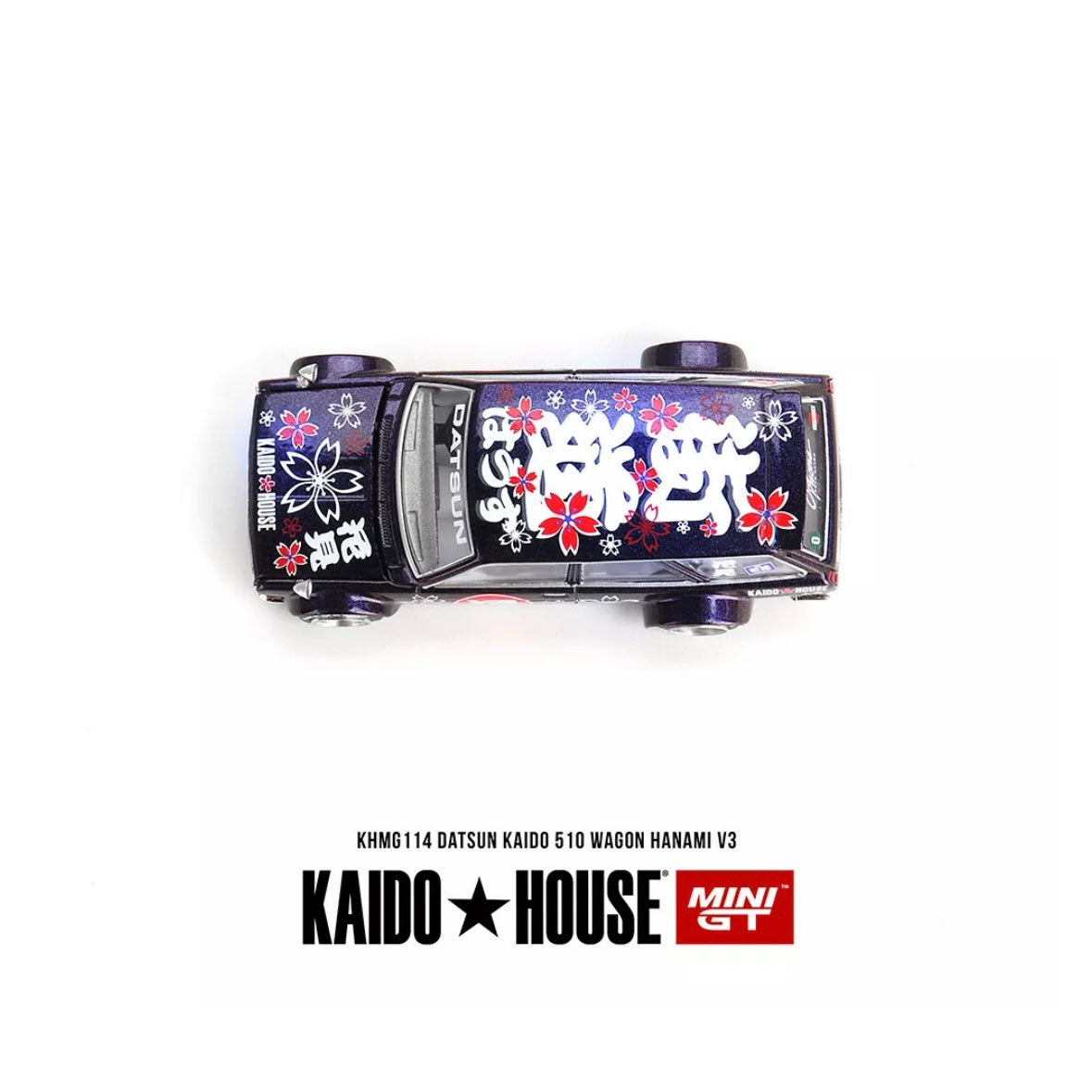 Datsun Kaido 510 Wagon Hanami V3 (Magic Purple) Kaido House & Mini GT 1/64