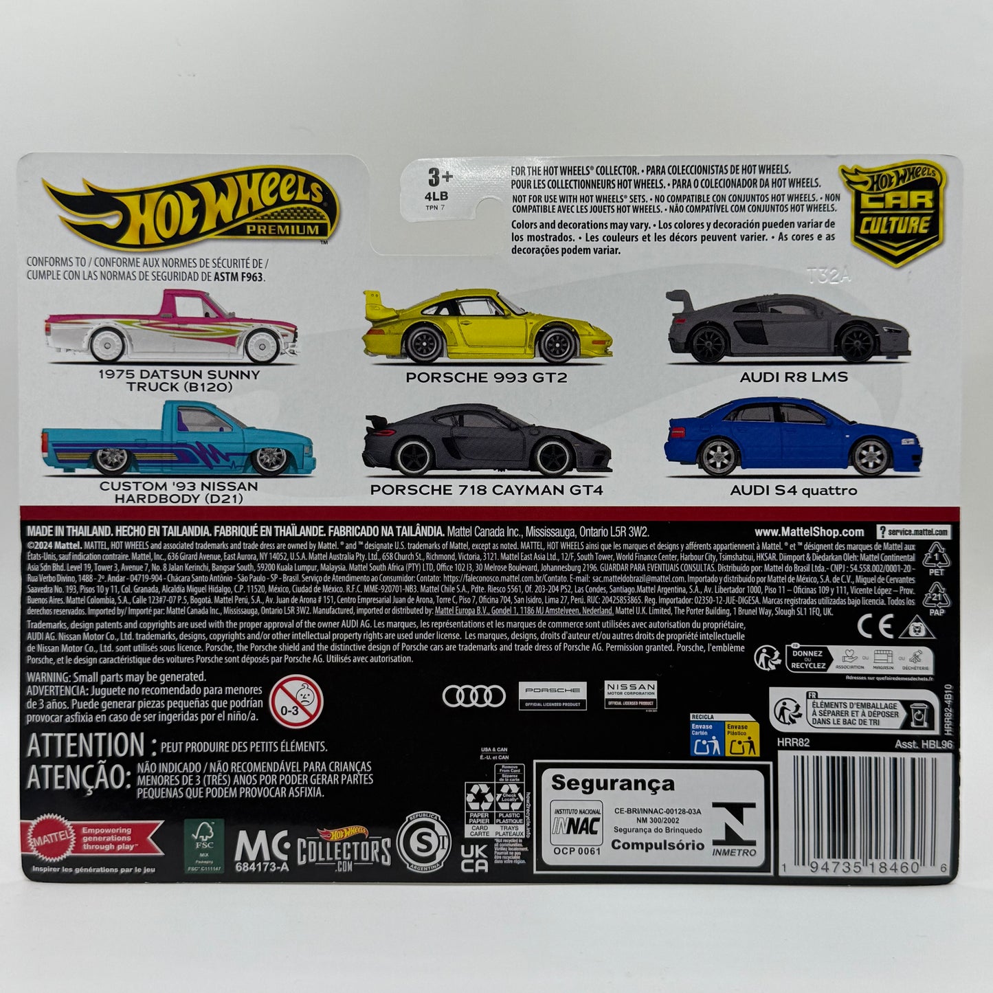 Porsche 993 GT2 / Porsche 718 Cayman GT4 TWIN PACK Hotwheels Premium