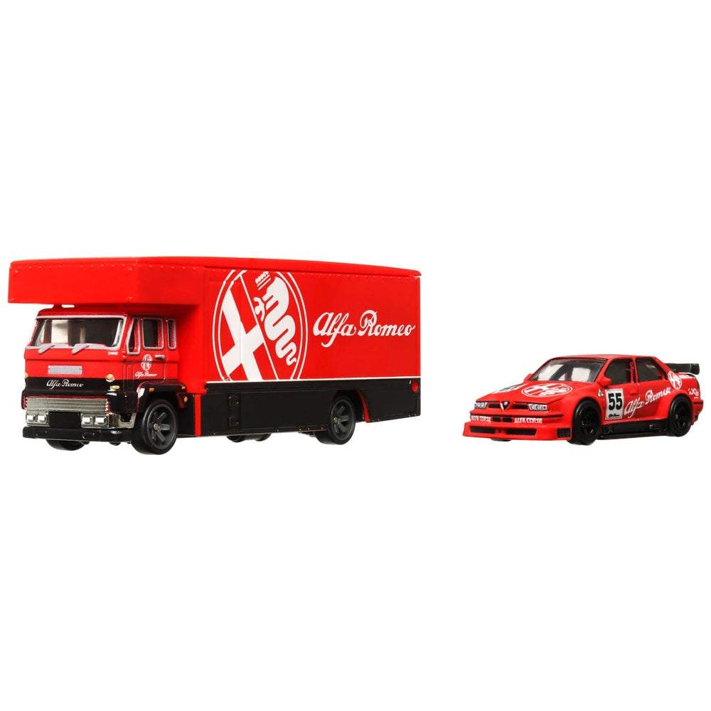 Hotwheels Premium Team Transport #53 - Alfa Romeo 155 V6 / Fleet Flyer