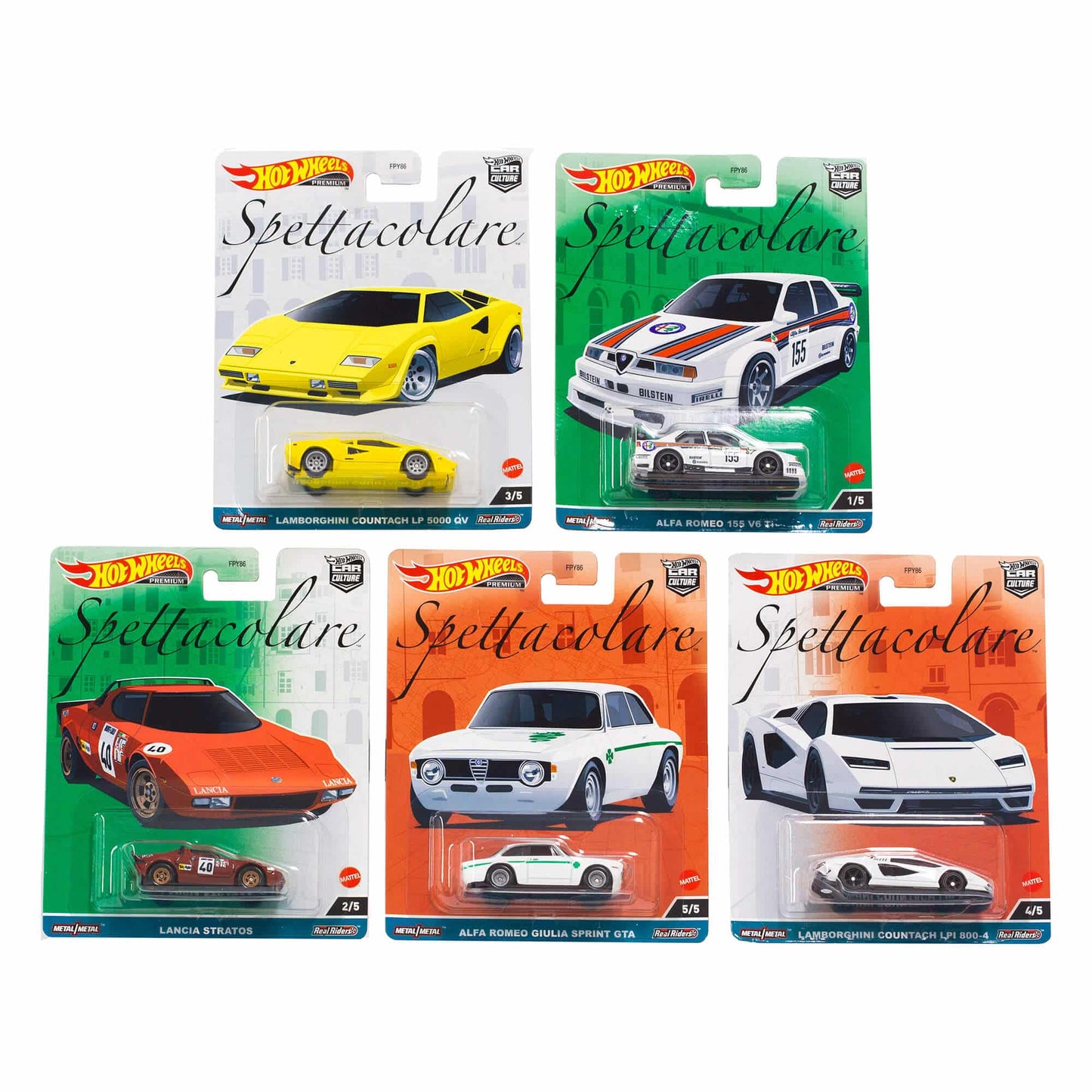 Hotwheels Premium Speetacolare 5 Car Full Set