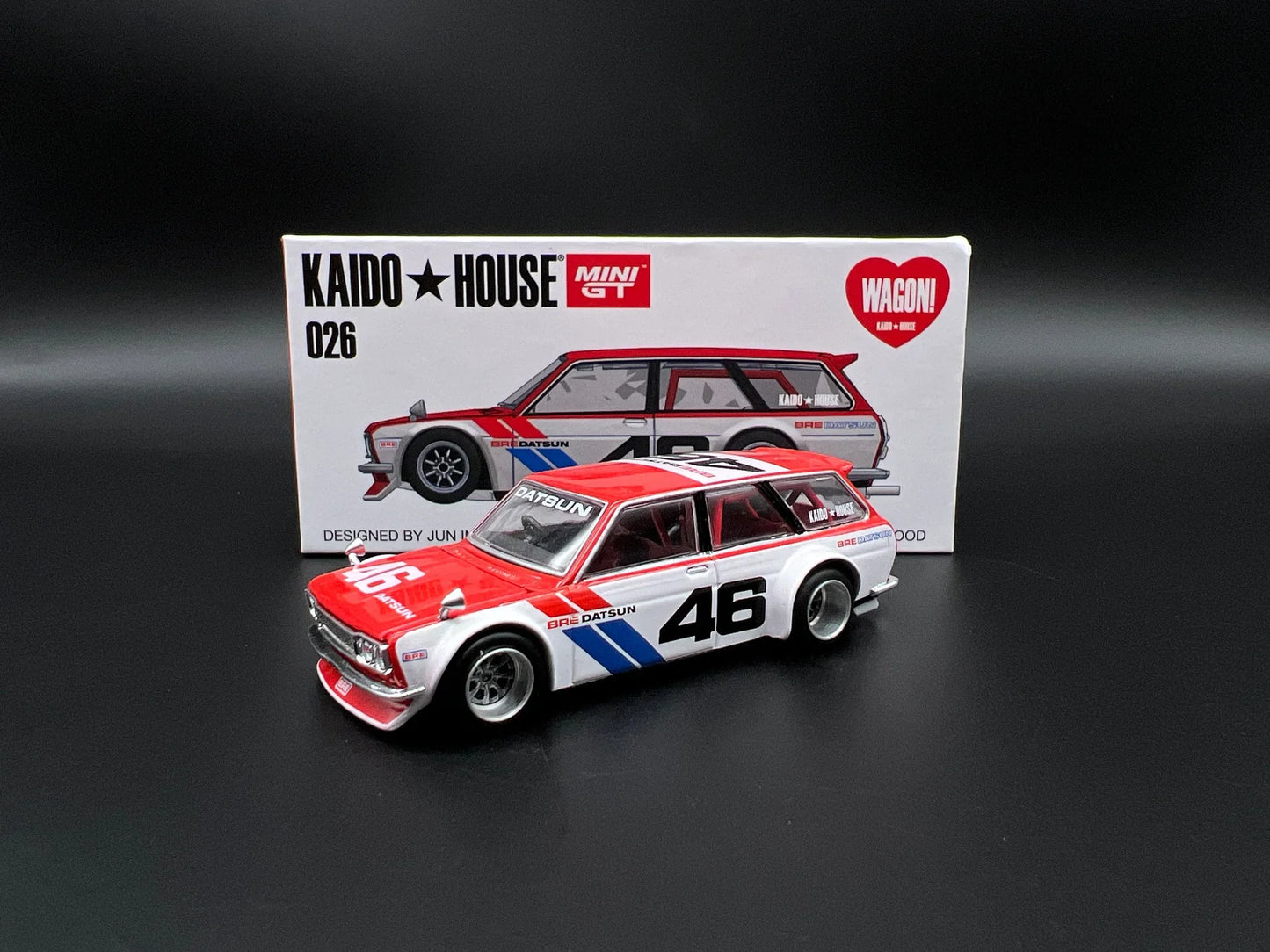 *Open-box* Kaido GT Datsun 510 Wagon BRE (RED/WHITE) 026