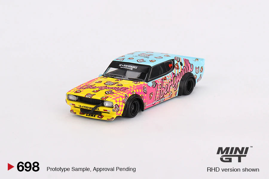 NISSAN SKYLINE KENMERI LIBERTY WALK (LBWK KUMA) MINI GT 1:64 Scale
