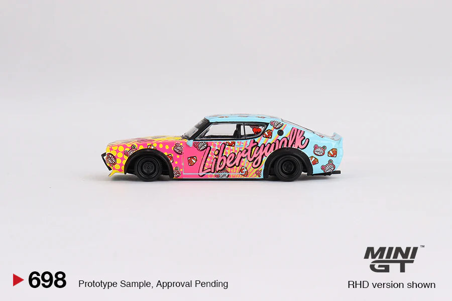 NISSAN SKYLINE KENMERI LIBERTY WALK (LBWK KUMA) MINI GT 1:64 Scale