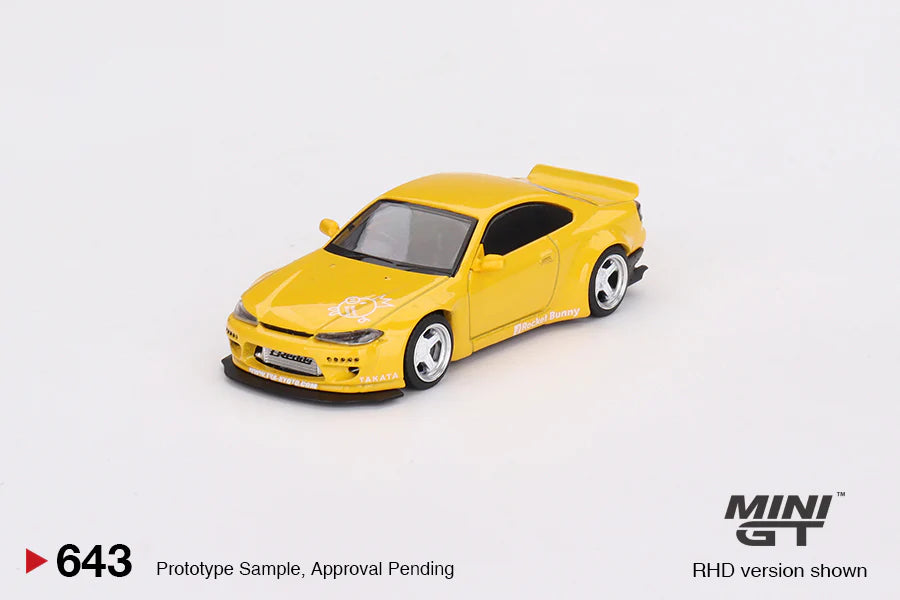 NISSAN SILVIA (S15) ROCKET BUNNY (BRONZE YELLOW) MINI GT 1:64