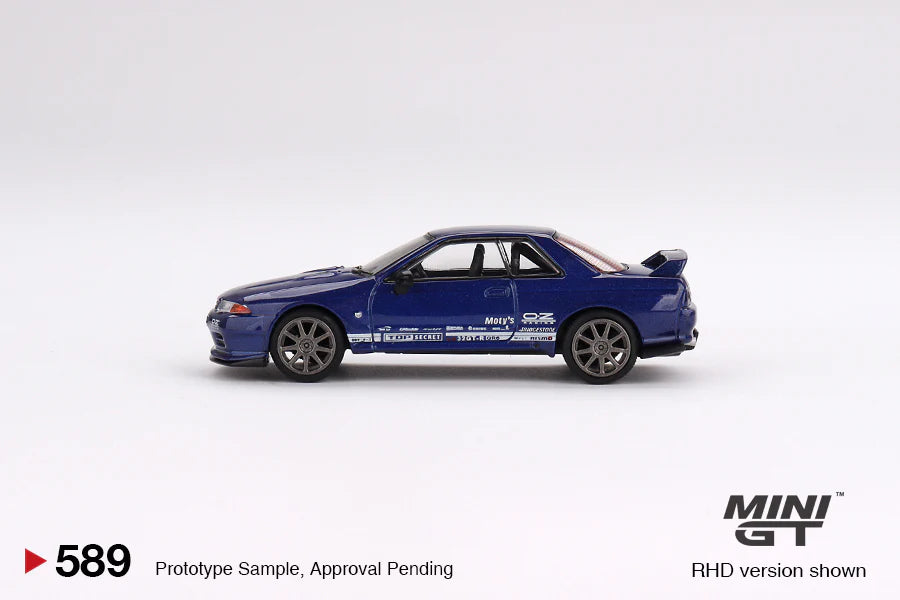 NISSAN SKYLINE GT-R TOP SECRET VR32 (METALLIC BLUE) MINI GT MGT00589 1:64