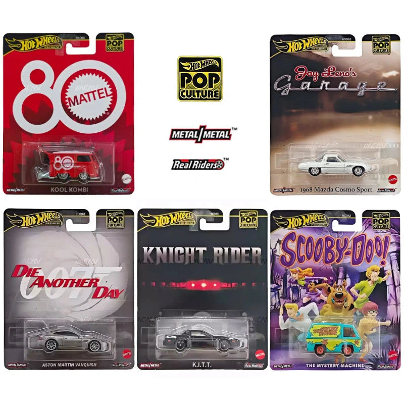 Pop Culture 2024 G Assortment Complete Set 1-5 - Hotwheels Premium 1:64