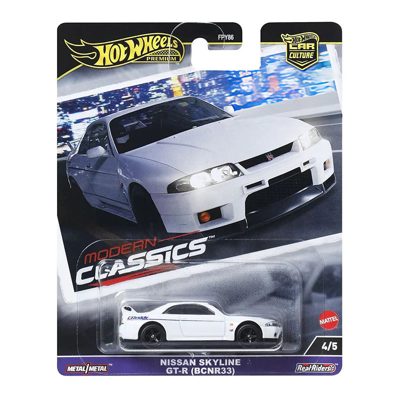 Nissan Skyline GTR (BCNR33) - Modern Classics 4/5 Hotwheels Premium Car Culture