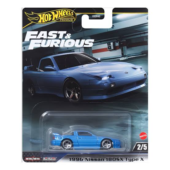 1996 Nissan 180SX Type X - Hot Wheels Premium 2024 Fast & Furious 2/5