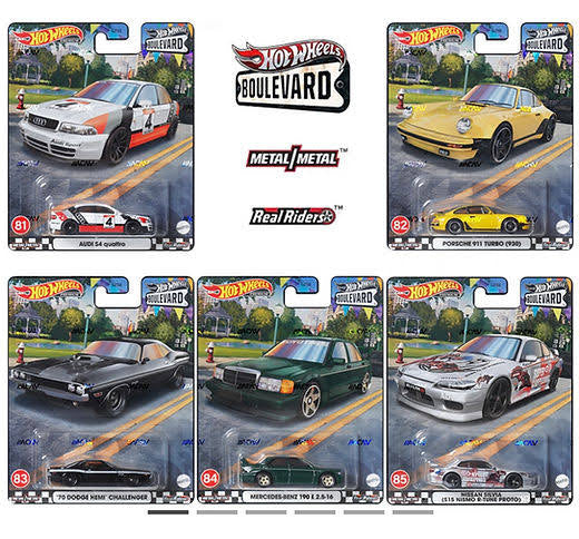 Boulevard #81-85 Set Of 5 Complete Hotwheels Premium