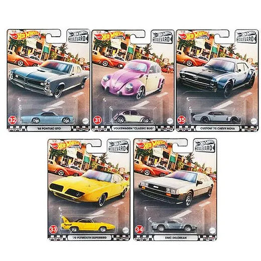 Boulevard #31-35 Set Of 5 Complete Hotwheels Premium