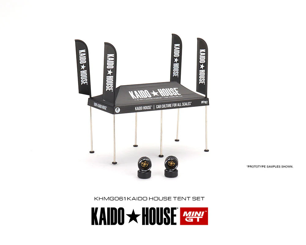 KaidoHouse Tent V1- Black – Limited Edition Kaido House x Mini GT 1:64