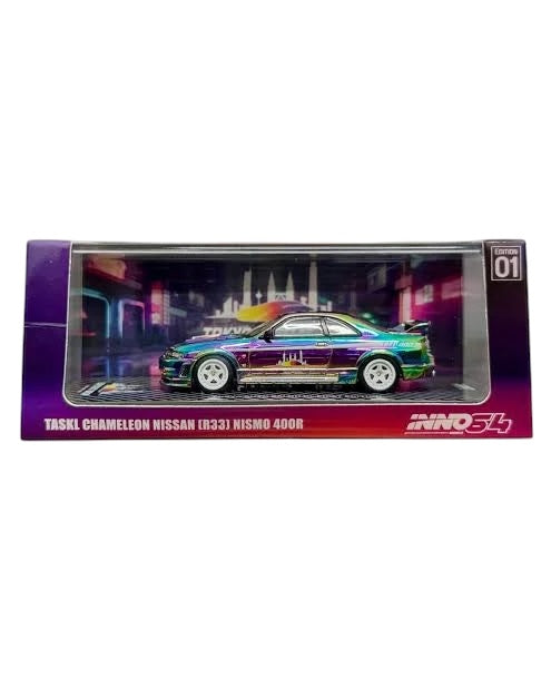 INNO64 Nissan Skyline GT-R R33 Nismo 400R Taskl Chameleon Tokyo Auto Salon LIMITED to 2000pcs