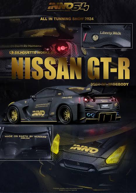 All In Tuning China Exclusive NISSAN R35 GT-RR LB-SILHOUETTE WORKS Full Carbon "Zhuohao Liu" Inno64